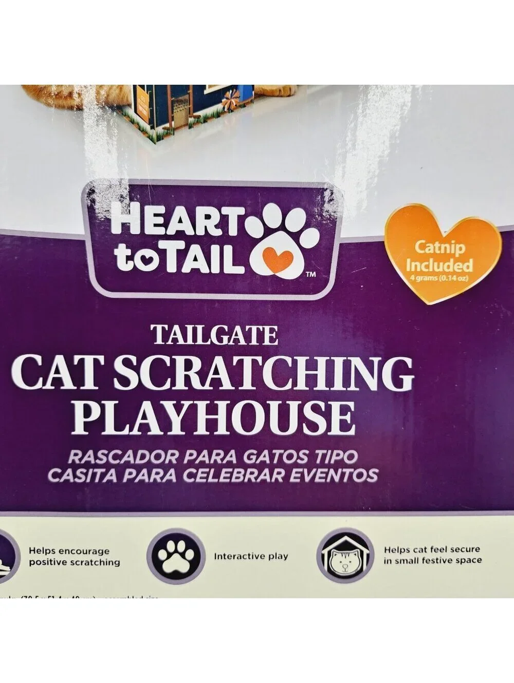 Tailgate Cat or Small Pet House with Cardboard Scratching Boards